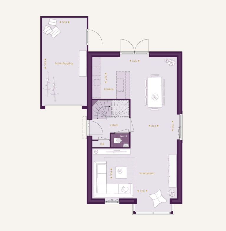 Begane grond - Type J - Vrijstaande woning